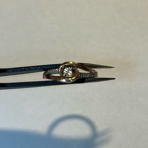 Kay "Diamond Ring Sterling Silver/10K Rose
Gold Ring" SIZE:6